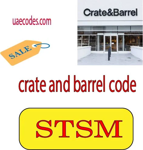 crate and barrel code